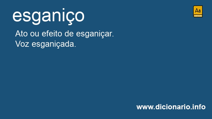 Significado de esganio