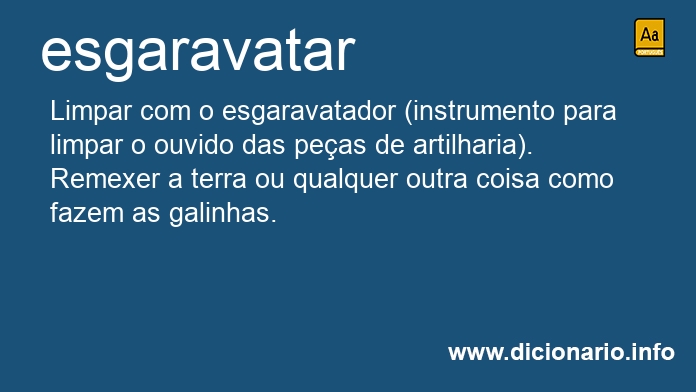 Significado de esgaravatou