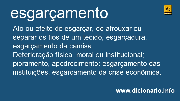 Significado de esgaramento