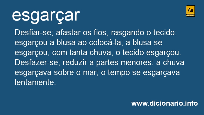 Significado de esgarceis