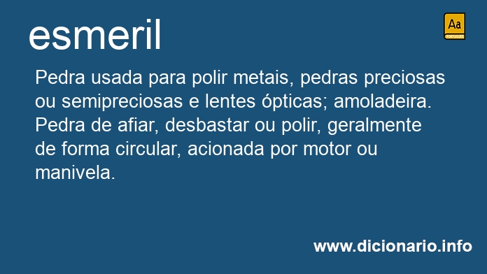 Significado de esmeril