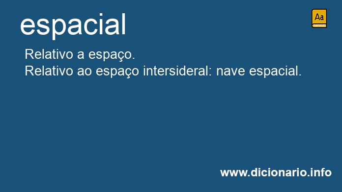 Significado de espacial