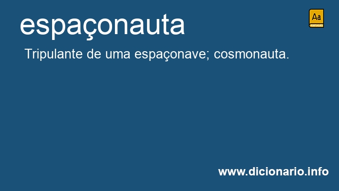 Significado de espaonautas