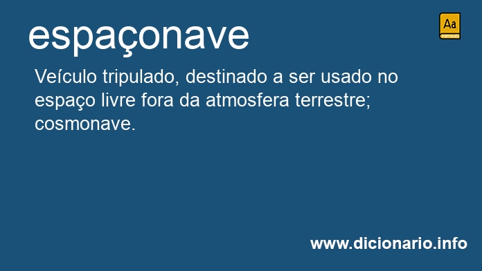 Significado de espaonave