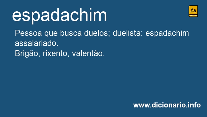 Significado de espadachim