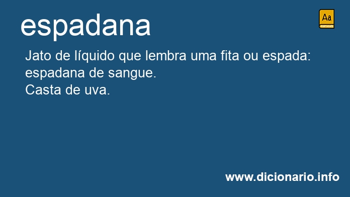 Significado de espadana