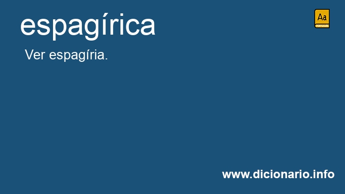Significado de espagrica