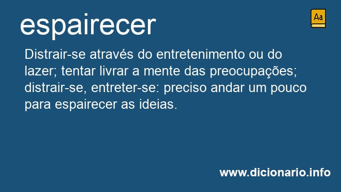 Significado de espairecem
