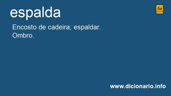 Significado de espalda