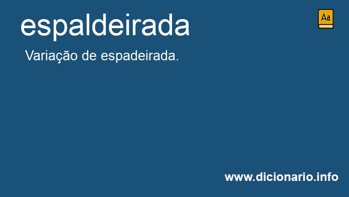 Significado de espaldeiradas