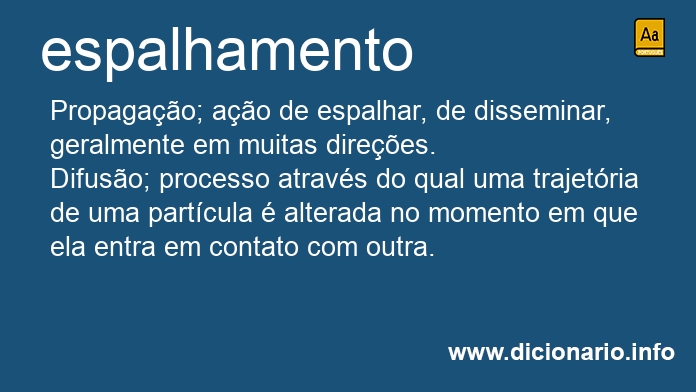 Significado de espalhamento
