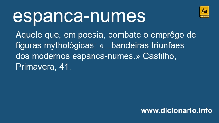 Significado de espanca-numes