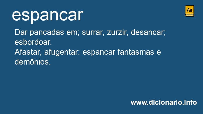 Significado de espancar