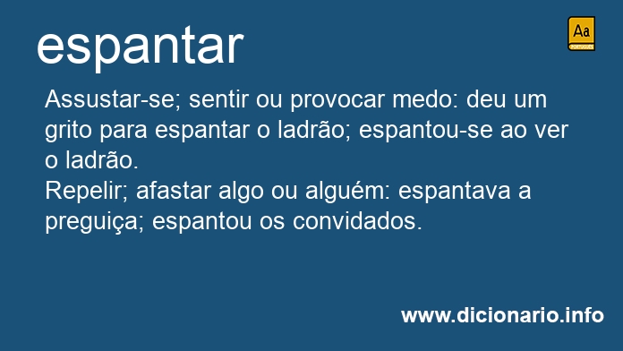 Significado de espantar