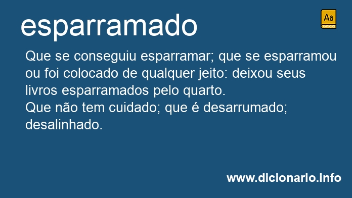 Significado de esparramada