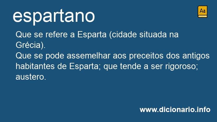 Significado de espartana