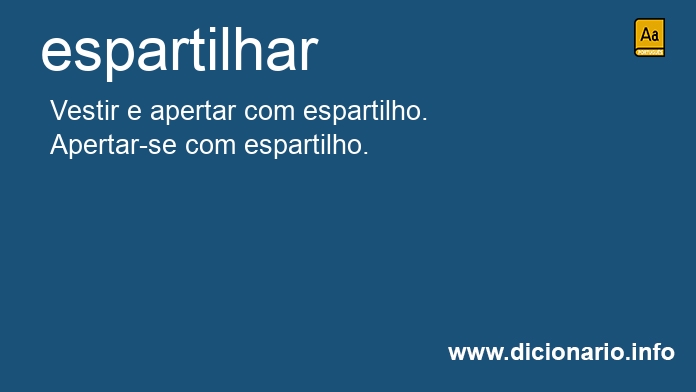 Significado de espartilha