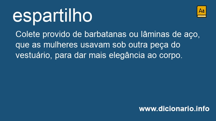 Significado de espartilho