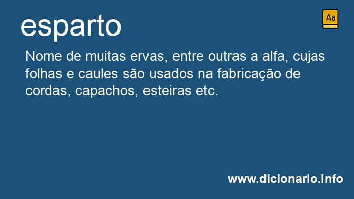 Significado de esparto