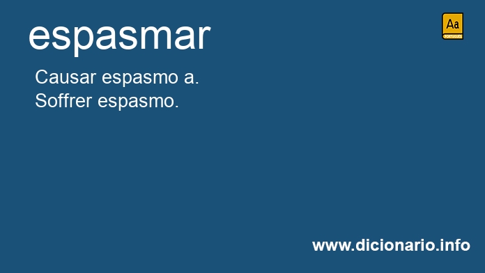 Significado de espasmado