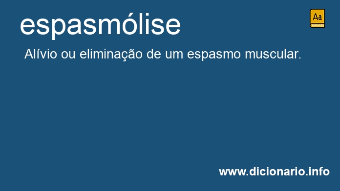Significado de espasmlise