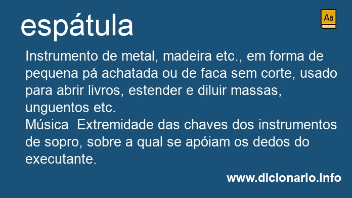 Significado de esptula