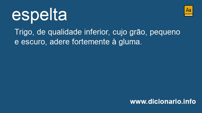 Significado de espelta
