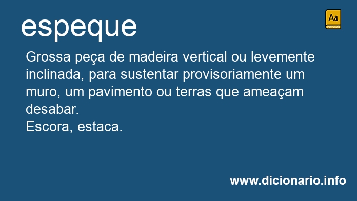 Significado de espequa