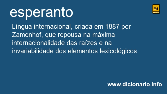 Significado de esperanto