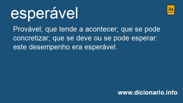 Significado de espervel