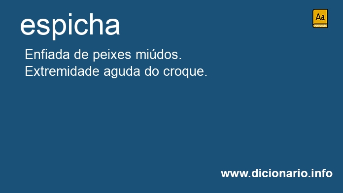 Significado de espicha