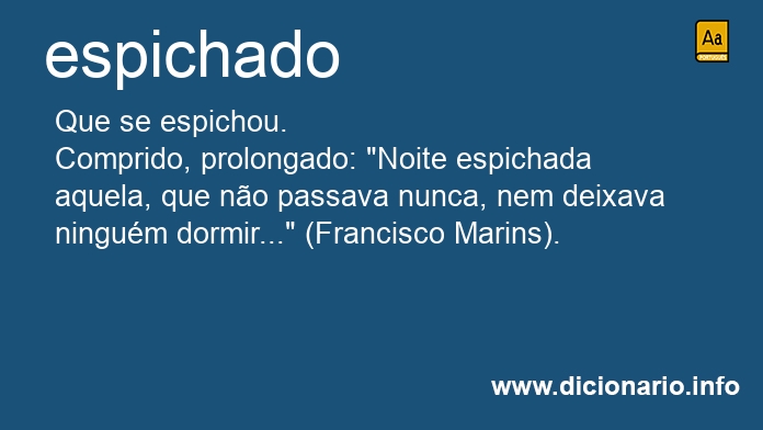 Significado de espichado