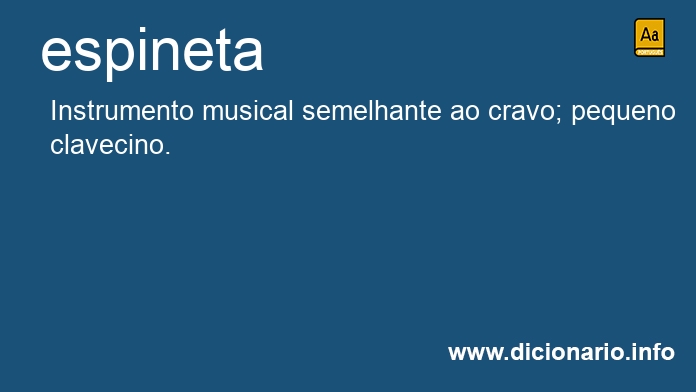Significado de espineta