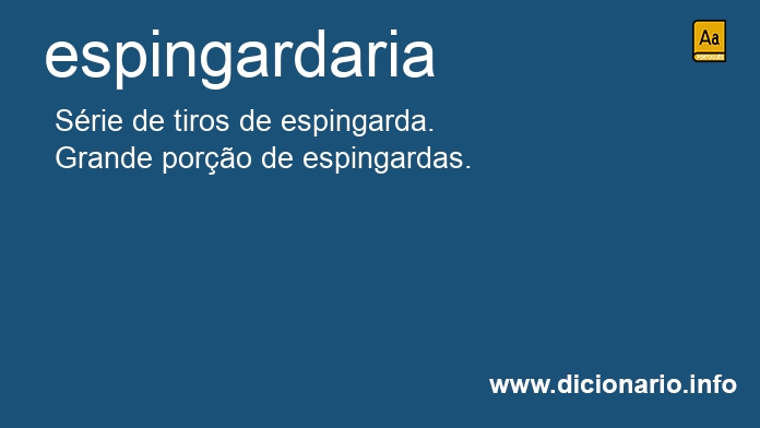 Significado de espingardaria
