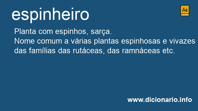 Significado de espinheiro