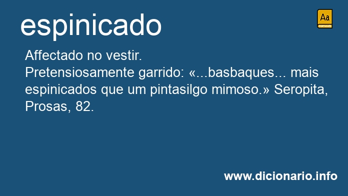 Significado de espinicado Significado de espinicado