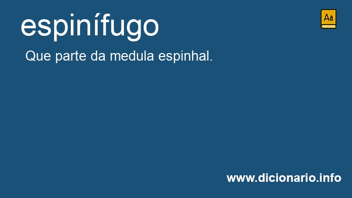 Significado de espinfugo