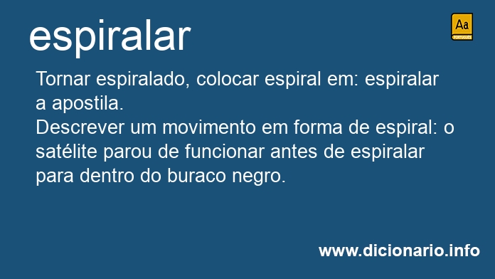 Significado de espiralar