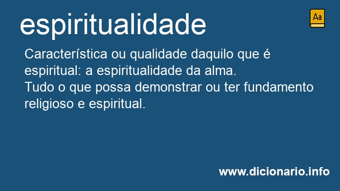 Significado de espiritualidades