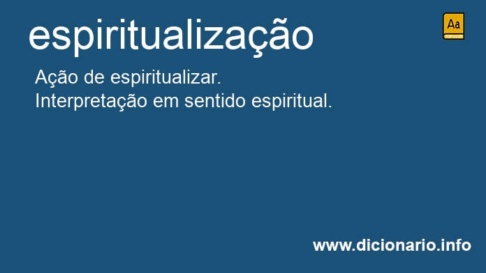 Significado de espiritualizao