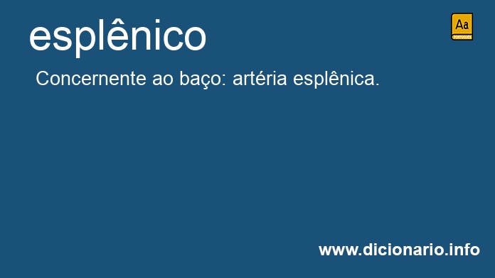 Significado de esplnico