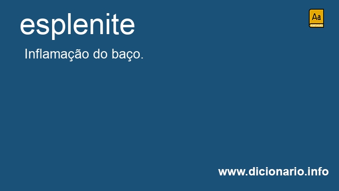 Significado de esplenite