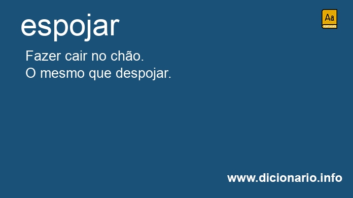 Significado de espojassem