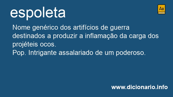 Significado de espoleta