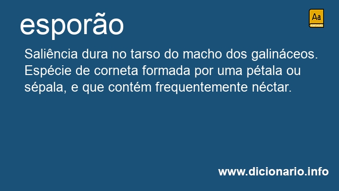 Significado de espores