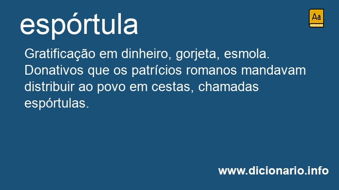 Significado de esprtula