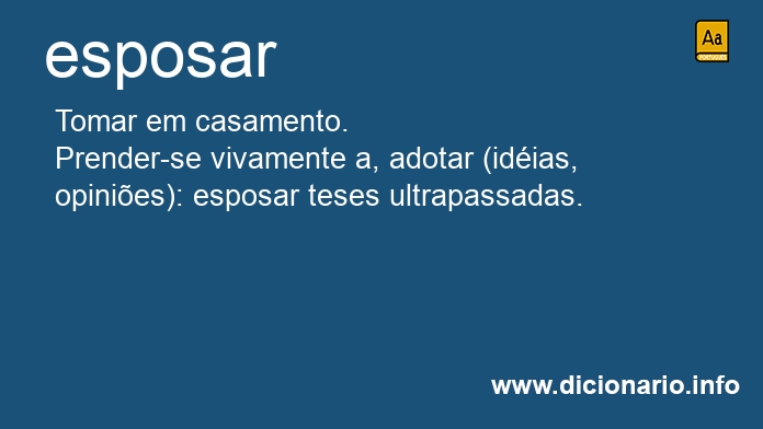 Significado de esposara