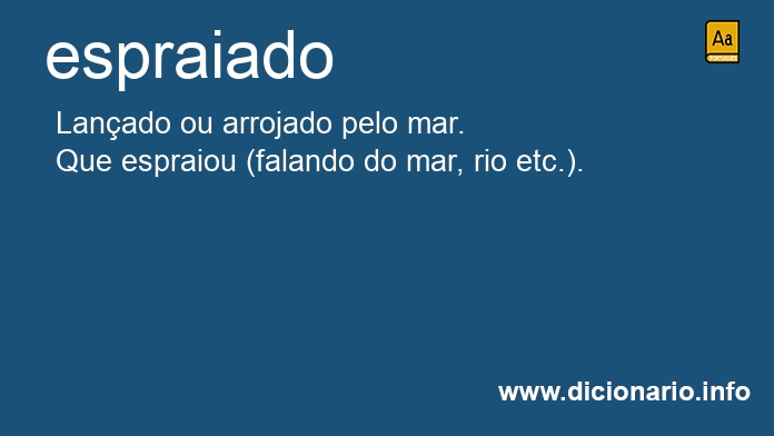 Significado de espraiada