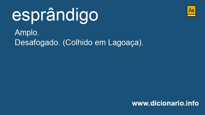 Significado de esprndigo