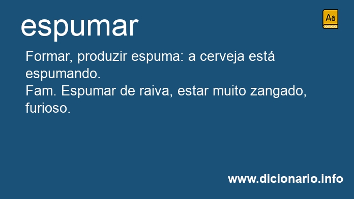 Significado de espumaram